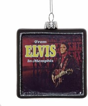Elvis Presley - Elvis Glass in Memphis 2-sided Album Ornament by Kurt Adler Inc. - £14.75 GBP