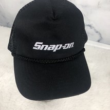 Vintage Snap-On Tools Truckers Adjustable Snap Back Cap Hat KC Black - $14.95