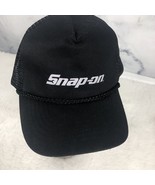 Vintage Snap-On Tools Truckers Adjustable Snap Back Cap Hat KC Black - $20.30 CAD