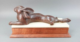 Tim Cherry (American B. 1965) Signed Rabbit Hare Bronze Sculpture L Edition 3/25 - £3,335.97 GBP