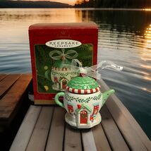 Hallmark Keepsake Ornament 2001 COZY HOME Porcelain Teapot - $7.92