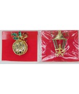 Lorraine Christmas Ornament Pin Brooch 1.5&quot; Lot of 2  - £11.25 GBP