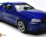 RARE KEYCHAIN BLUE NISSAN SKYLINE GTR GT R R34 NEW CUSTOM Ltd GREAT GIFT - $48.98