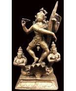 Krishna Idol / Kalinga Kaliya Mardana / Kadamba krishna Idol in Copper - €212,24 EUR