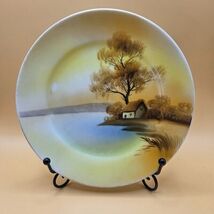 Noritake Hand Painted Scenic Plate Cottage Landscape Made in Japan 7.5" - $24.40