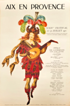 Aix En Provence - Xxiveme Festival - Poster Original - Rare - 1971 - $162.94