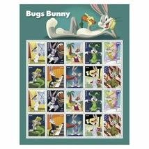 USPS 2020 Bugs Bunny Pane of 20 - £19.39 GBP