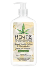 Hempz Herbal Body Moisturizer, Sweet Vanilla Creme &amp; White Orchid 17.0fl oz - £48.90 GBP