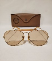 Vintage B&amp;L RAY-BAN 62[]14 Aviator Style Outdoorsman Sunglasses In Case - £118.98 GBP