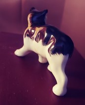  Collectable Pottery Black and White Manx Cat unmarked image 2