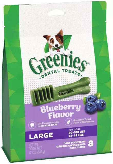 Primary image for Premium Blueberry Dental Dog Treats for Large Breeds