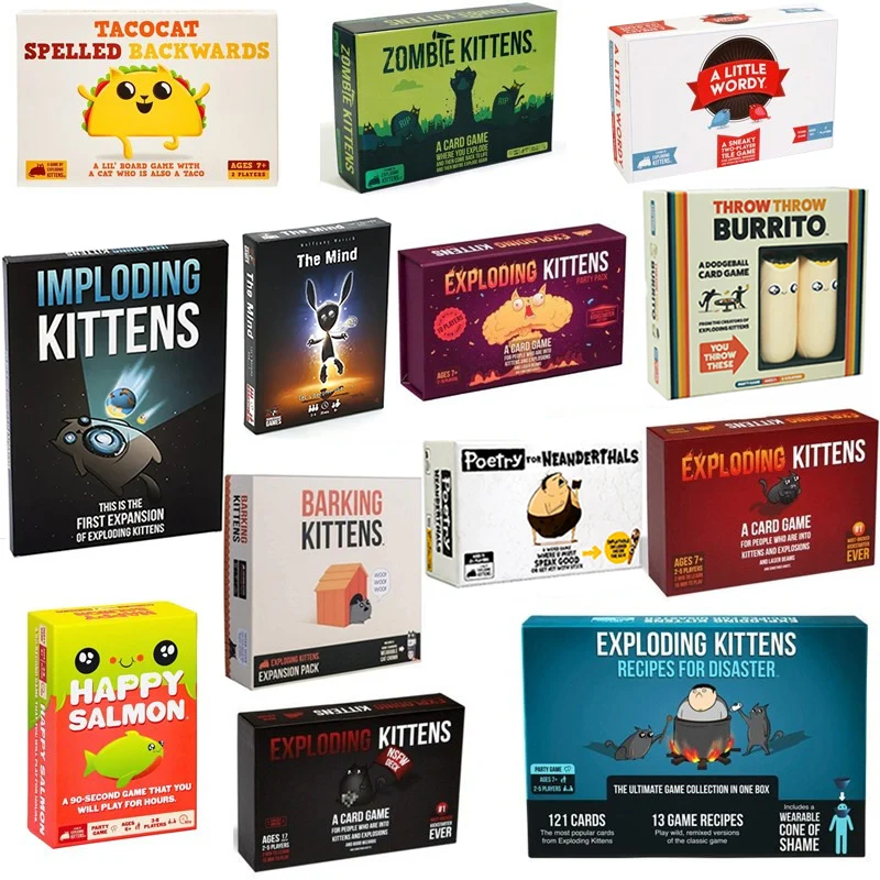 Exploding Kittens Card  Family Party Table Game NSFW Party Streaking Kittens - £9.02 GBP+