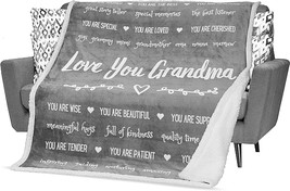 Grandmother Blanket Grandma Gifts From Granddaughter, Grandchildren,, Sherpa). - £35.93 GBP