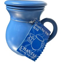 Vintage Chantal Teacup Mug Lid &amp; Infuser Blue Cup Mug 2003 15 oz Coffee New - $18.70