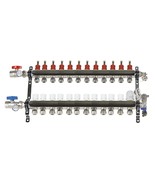 Central Boiler Stainless Steel  12 Loop set Manifolds #2900562 - $10,038.28 MXN