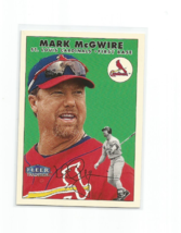 Mark Mc Gwire (St. Louis Cardinals) 2000 Fleer Tradition Twizzlers Card #1 - £4.61 GBP