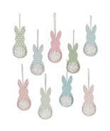 Set/9 7&quot; Bethany Lowe Spring Happy Tails Bunny Retro Vntg Easter Decor O... - £32.40 GBP
