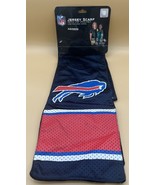 BUFFALO BILLS JERSEY FABRIC SCARF WITH INSIDE ZIPPER POCKET 60&quot; X 7&quot; NWT - £10.96 GBP