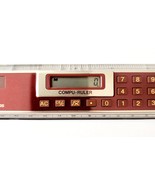 1980s TecXon RC-80S Compu-Ruler Solar Power Calculator w/Case Vintage F17 - $34.28 CAD