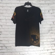 Imagine T Shirt Womens Medium Black V Neck Short Sleeve Graphic Steampunk Grunge - £12.57 GBP