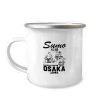 12oz Camper Mug Coffee Funny Sumo Wrestling Osaka Japan  - £15.77 GBP