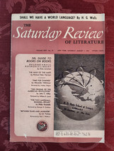 Rare Saturday Review Magazine August 7 1943 Maps H. G. Wells World Language - £15.92 GBP