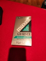 Maxell Blank Vhs Tapes GX-Silver T-120 6 Hour New Sealed - £4.49 GBP
