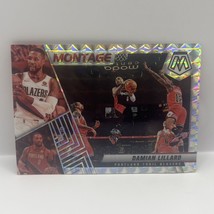 2021-22 Panini Mosiac Basketball Damian Lillard Montage #19 Prizm Trailblazers - £1.93 GBP