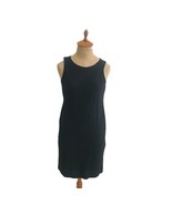 Donna Karan Essentials Made In Italy Women&#39;s Black Basic Dress Sleeveles... - £10.95 GBP