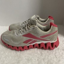 Reebok Zig Energy Running Shoes 71-J22339 Gray Neon Pink Women&#39;s Size 8 - $23.28