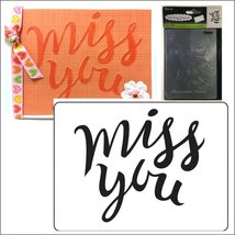 Darice Embossing Essentials Miss You Embossing Folder - $8.95