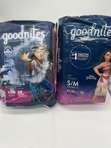 (2) GoodNites Youth Youth Absorbent Underwear TinkerBell Sm Med 43-68 lb... - $20.59