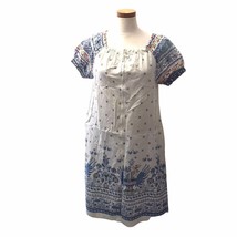 Vtg 1970s Saks Fifth Avenue Young Dimensions Shift Tunic Dress Ikat Flor... - £32.89 GBP