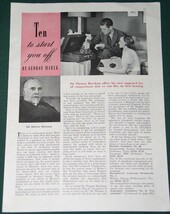 Sir Thomas Beechan Good Housekeeping Magazine Ad Vintage 1941 - £11.76 GBP