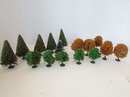 Assortment of AHM Scenery Landscape Trees Apple Pines Fall O scale 2.25&quot;-4.5&quot; PR - $7.55