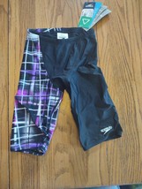 Speedo Boys Size 24 Purple And Black Swim Shorts - $48.51