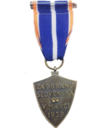 Medalla de fantasía para la defensa de Eslovaquia - marzo de 1939 conmem... - $30.48 CAD
