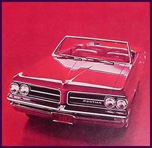 1964 Pontiac Tempest LeMans Custom Wide Track Brochure - $14.85