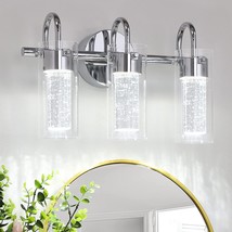 3-Light LED Vanity Light Fixture, 1500Lumen Dimmable Wall Sconce Lighting, - £57.41 GBP