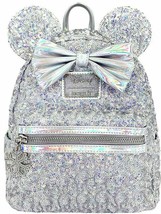 Loungefly Disney Holo Holographic Glitter Mickey Ears Backpack RARE NWT - £117.67 GBP