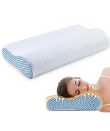 Ecosafeter Contour Memory Foam Pillow- Cervical Orthopedic Deep Sleep Ne... - £18.17 GBP