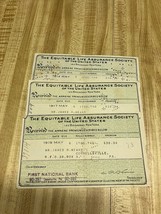 The equitable life assurance society premium receipts lot - $454.56 MXN