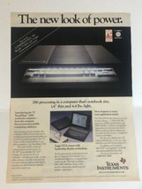 1990 Texas Instruments Print Ad Advertisement Vintage pa4 - £5.42 GBP