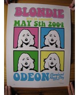 Blondie Poster Concert ODEON Cleveland Rock City May 5, 2004 - $2,518.71 MXN