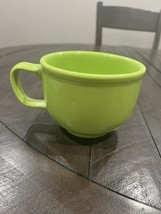 Homer Laughlin FIESTAWARE 18 oz Jumbo Mug Chartreuse Soup Cup bowl fiesta - $644.30 MXN