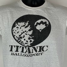 Titanic Balloonport Hot Air Balloon Vintage 70s 80s T Shirt Small USA Mens White - £56.97 GBP