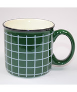 Hallmark Christmas Holiday Green Plaid Coffee Tea Mug Everyday Dishwashe... - £7.68 GBP