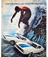 FORD MUSTANG-SportsRoof-Hardtop-Sprint Decor-Surfing-Beach-1972 VTG Prin... - $13.03