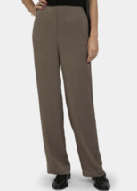 THEORY Womens Wide Leg Trousers Pull On FL Solid Brown Size P K0502208 - £64.29 GBP
