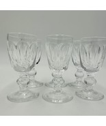 Waterford Crystal Glasses Cordial Kathleen Cut 6 piece Set 3.1” Small Ir... - £183.81 GBP